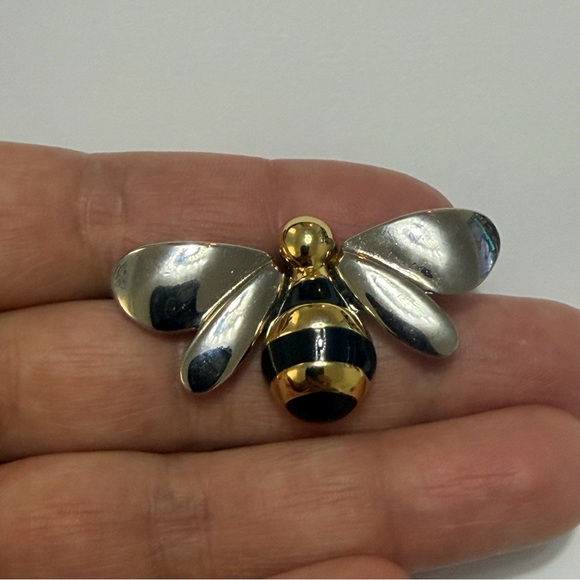 Vintage Liz Claiborne Bumble Bee Brooch Pin - Picture 2 of 6